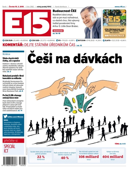 E-magazín E15 - 15.3.2018 - CZECH NEWS CENTER a. s.