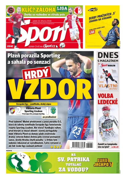 E-magazín Sport - 16.3.2018 - CZECH NEWS CENTER a. s.
