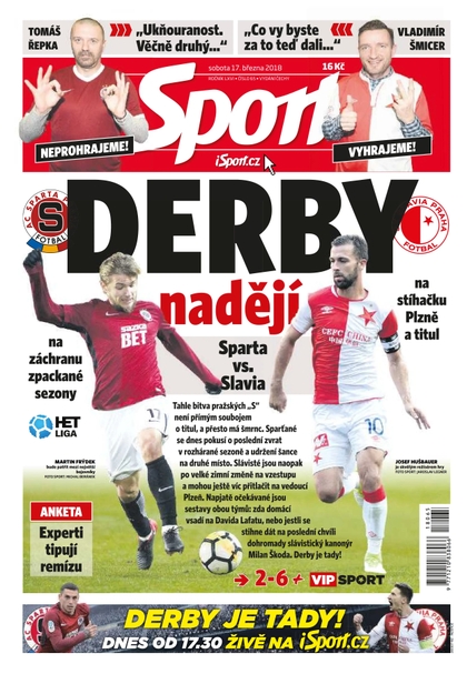 E-magazín Sport - 17.3.2018 - CZECH NEWS CENTER a. s.
