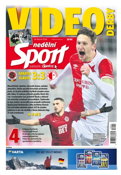E-magazín Nedělní Sport - 18.3.2018 - CZECH NEWS CENTER a. s.