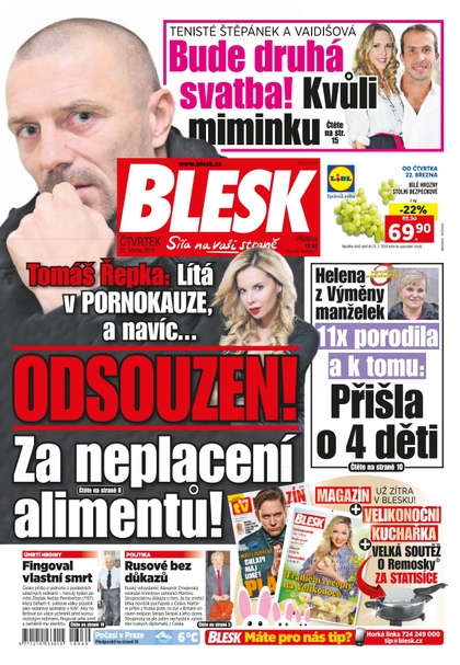 E-magazín Blesk - 22.3.2018 - CZECH NEWS CENTER a. s.