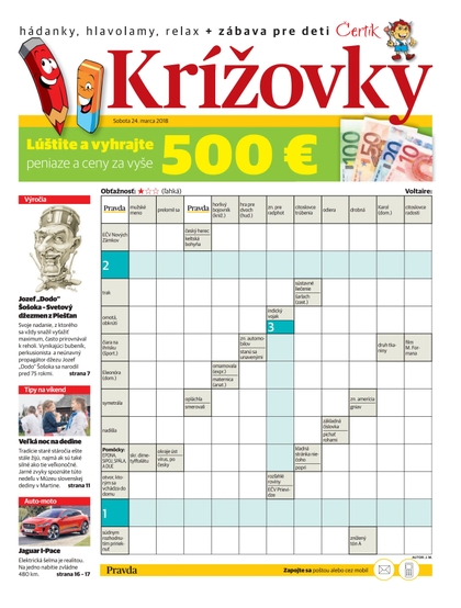 E-magazín Krížovky 24.3.2018 - OUR MEDIA SR a. s.