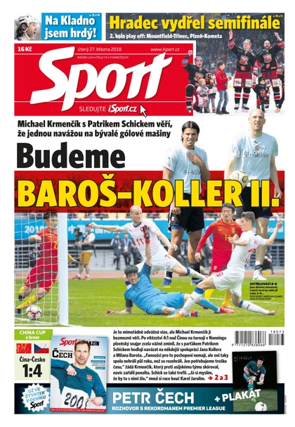 E-magazín Sport - 27.3.2018 - CZECH NEWS CENTER a. s.