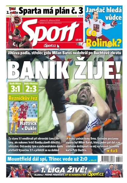 E-magazín Sport - 31.3.2018 - CZECH NEWS CENTER a. s.