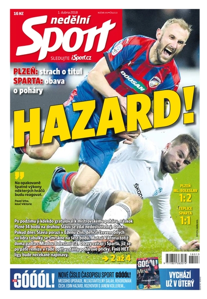 E-magazín Nedělní Sport - 1.4.2018 - CZECH NEWS CENTER a. s.