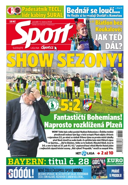 E-magazín Sport - 9.4.2018 - CZECH NEWS CENTER a. s.