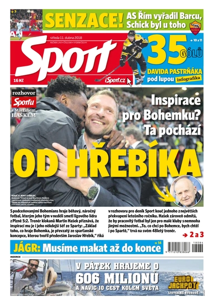 E-magazín Sport - 11.4.2018 - CZECH NEWS CENTER a. s.