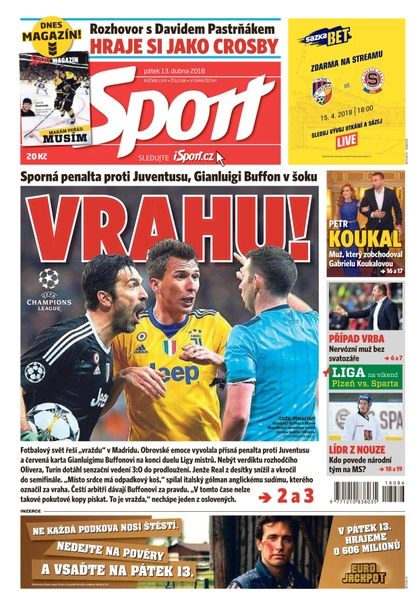 E-magazín Sport - 13.4.2018 - CZECH NEWS CENTER a. s.