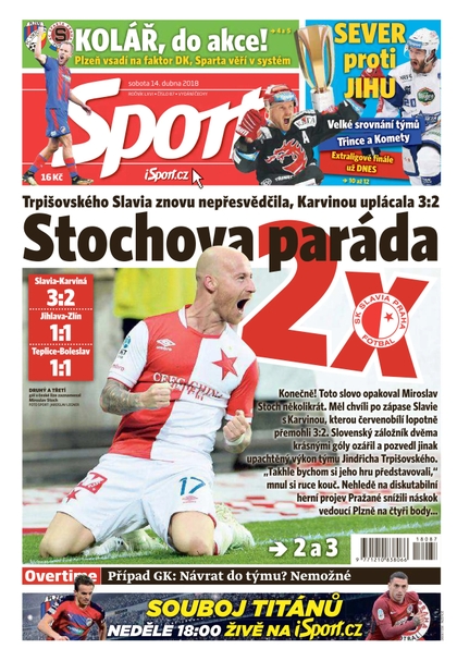 E-magazín Sport - 14.4.2018 - CZECH NEWS CENTER a. s.