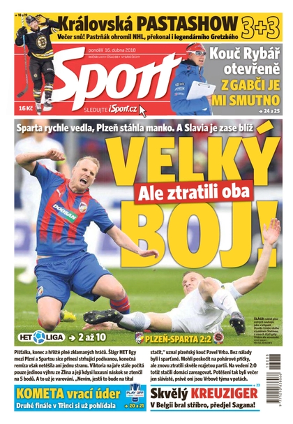 E-magazín Sport - 16.4.2018 - CZECH NEWS CENTER a. s.