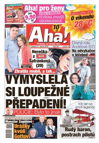 E-magazín AHA! - 21.4.2018 - CZECH NEWS CENTER a. s.