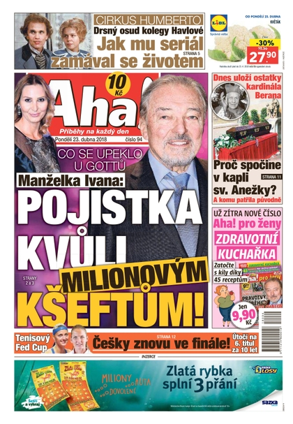 E-magazín AHA! - 23.4.2018 - CZECH NEWS CENTER a. s.