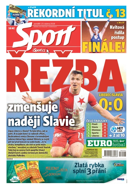 E-magazín Sport - 23.4.2018 - CZECH NEWS CENTER a. s.