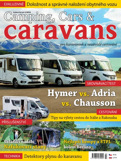 E-magazín Camping, Cars &amp; Caravans 3/2018 (květen/červen) - NAKLADATELSTVÍ MISE, s.r.o.