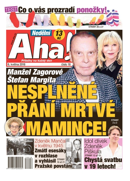 E-magazín Nedělní AHA! - 6.5.2018 - CZECH NEWS CENTER a. s.