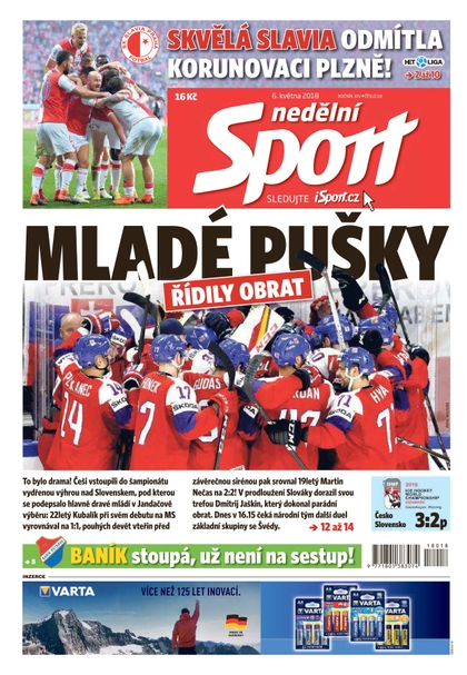 E-magazín Nedělní Sport - 6.5.2018 - CZECH NEWS CENTER a. s.