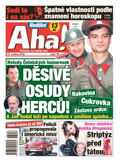 E-magazín Nedělní AHA! - 13.5.2018 - CZECH NEWS CENTER a. s.