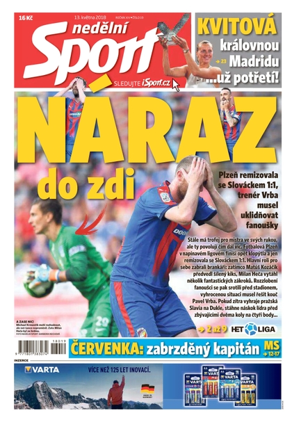 E-magazín Nedělní Sport - 13.5.2018 - CZECH NEWS CENTER a. s.