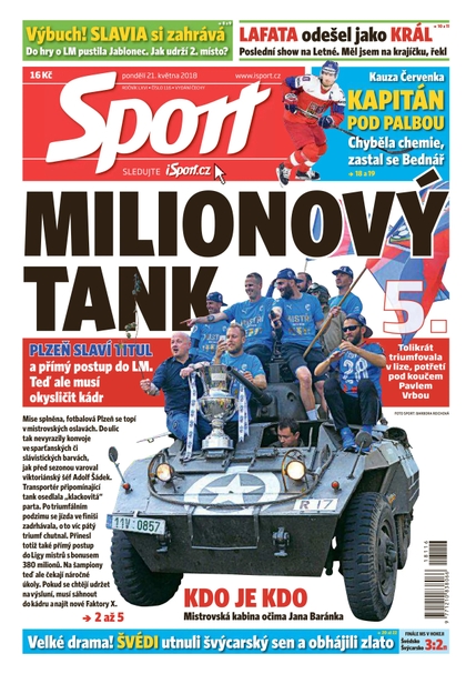 E-magazín Sport - 21.5.2018 - CZECH NEWS CENTER a. s.