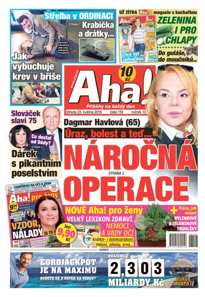 E-magazín AHA! - 23.5.2018 - CZECH NEWS CENTER a. s.
