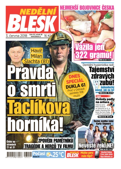 E-magazín Nedělní Blesk - 3.6.2018 - CZECH NEWS CENTER a. s.