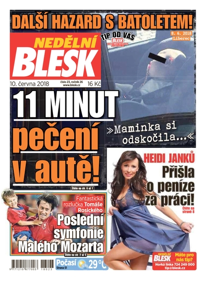 E-magazín Nedělní Blesk - 10.6.2018 - CZECH NEWS CENTER a. s.