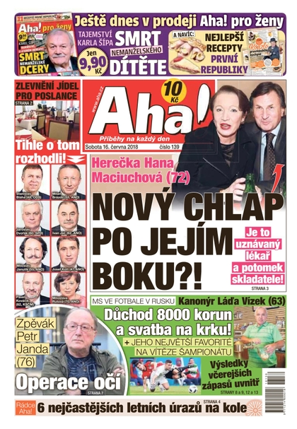 E-magazín AHA! - 16.6.2018 - CZECH NEWS CENTER a. s.