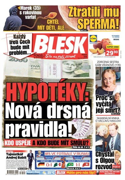 E-magazín Blesk - 18.6.2018 - CZECH NEWS CENTER a. s.
