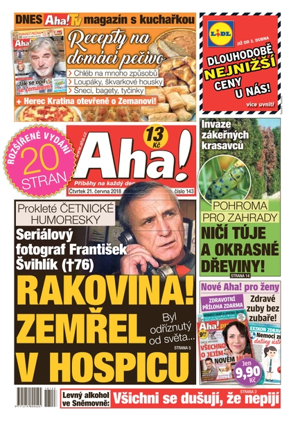 E-magazín AHA! - 21.6.2018 - CZECH NEWS CENTER a. s.