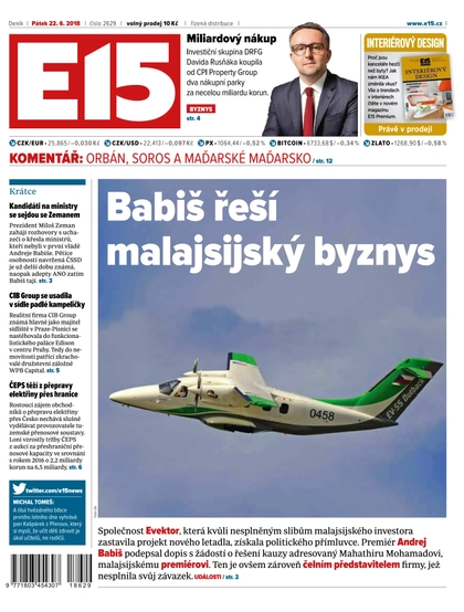 E-magazín E15 - 22.6.2018 - CZECH NEWS CENTER a. s.