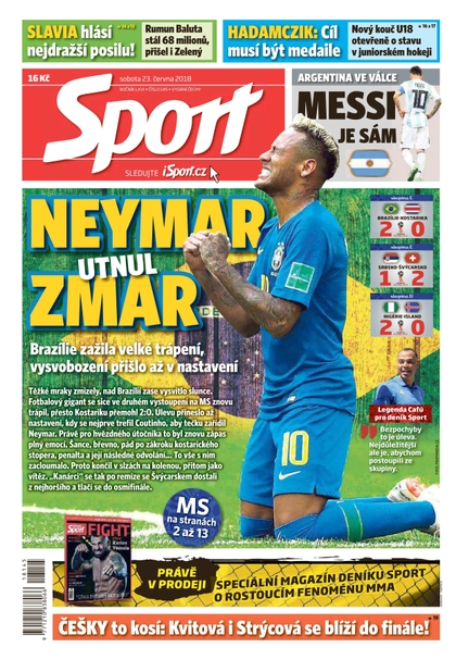 E-magazín Sport - 23.6.2018 - CZECH NEWS CENTER a. s.
