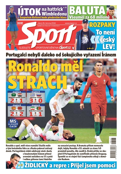 E-magazín Sport - 26.6.2018 - CZECH NEWS CENTER a. s.