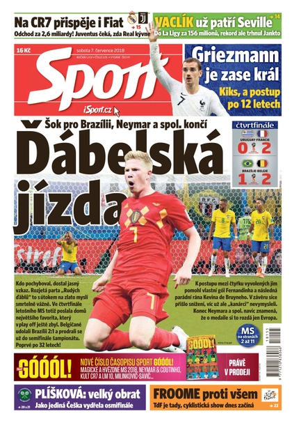 E-magazín Sport - 7.7.2018 - CZECH NEWS CENTER a. s.
