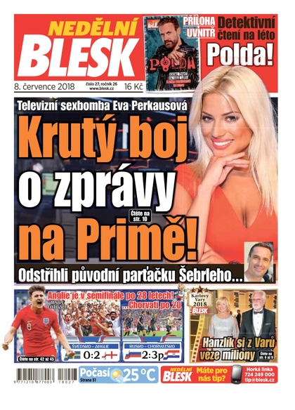 E-magazín Nedělní Blesk - 8.7.2018 - CZECH NEWS CENTER a. s.