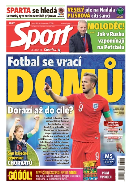 E-magazín Sport - 9.7.2018 - CZECH NEWS CENTER a. s.