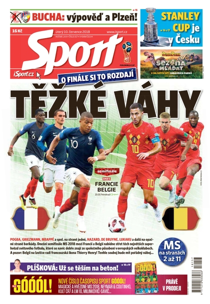E-magazín Sport - 10.7.2018 - CZECH NEWS CENTER a. s.