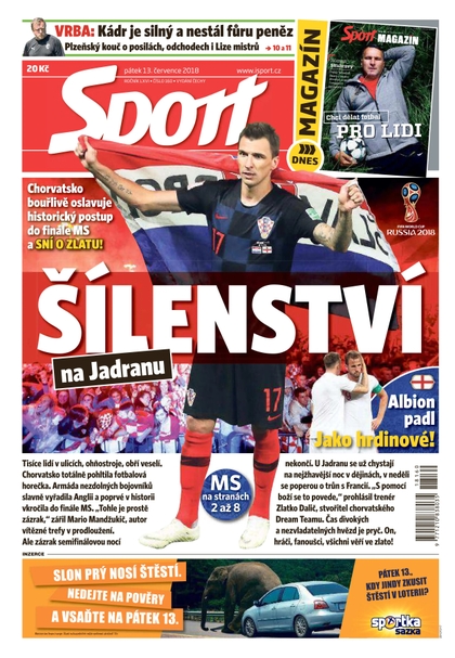 E-magazín Sport - 13.7.2018 - CZECH NEWS CENTER a. s.