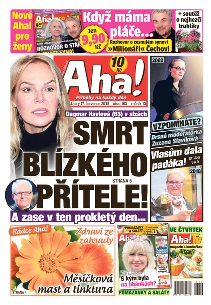 E-magazín AHA! - 17.7.2018 - CZECH NEWS CENTER a. s.