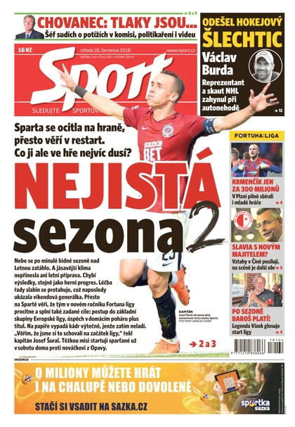 E-magazín Sport - 18.7.2018 - CZECH NEWS CENTER a. s.