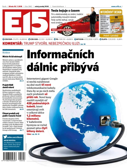 E-magazín E15 - 18.7.2018 - CZECH NEWS CENTER a. s.