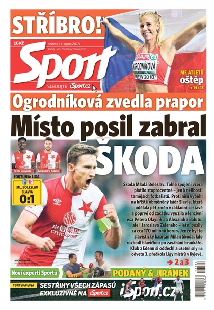 E-magazín Sport - 11.8.2018 - CZECH NEWS CENTER a. s.