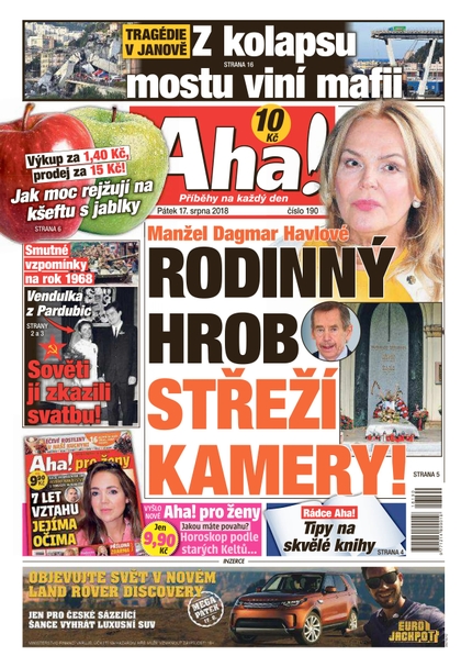 E-magazín AHA! - 17.8.2018 - CZECH NEWS CENTER a. s.