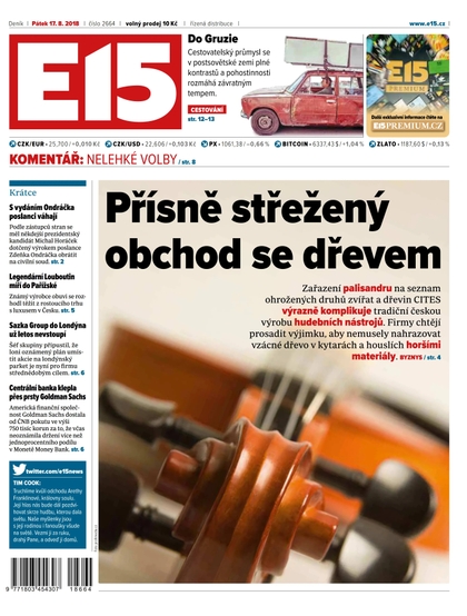 E-magazín E15 - 17.8.2018 - CZECH NEWS CENTER a. s.