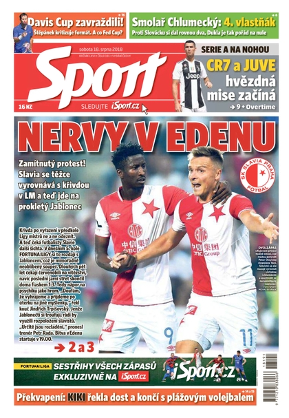 E-magazín Sport - 18.8.2018 - CZECH NEWS CENTER a. s.