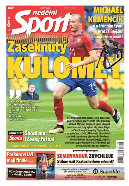 E-magazín Nedělní Sport - 9.9.2018 - CZECH NEWS CENTER a. s.