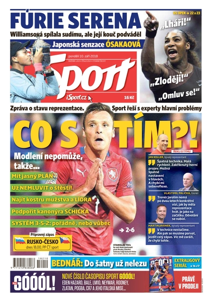 E-magazín Sport - 10.9.2018 - CZECH NEWS CENTER a. s.
