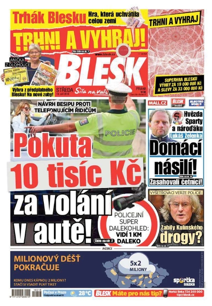 E-magazín Blesk - 19.9.2018 - CZECH NEWS CENTER a. s.