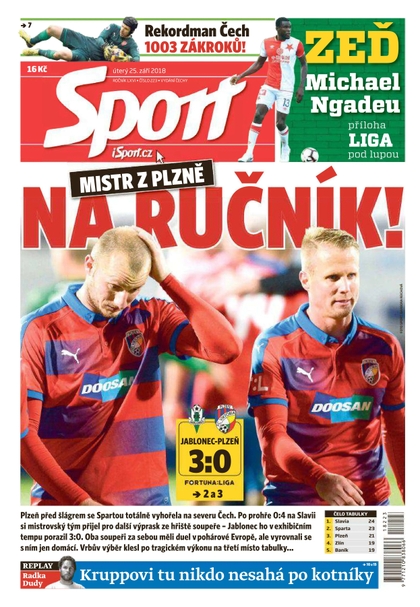 E-magazín Sport - 25.9.2018 - CZECH NEWS CENTER a. s.