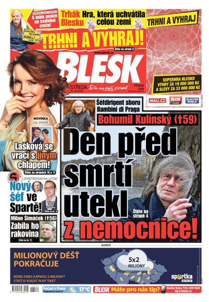 E-magazín Blesk - 26.9.2018 - CZECH NEWS CENTER a. s.