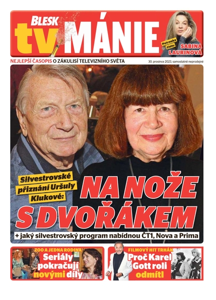 E-magazín Blesk Tv manie - 30.12.2023 - CZECH NEWS CENTER a. s.